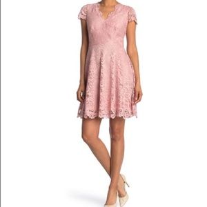 Vince Camuto Lace Fit & Flare Cap Sleeve Dress NWT